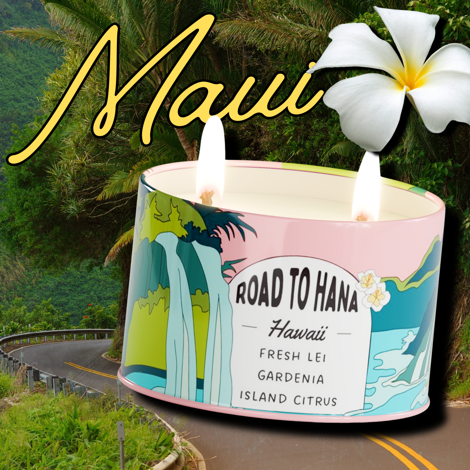 Road to Hana, Maui📍 8oz Scented Candle – Postcards Road to Hana, Maui📍 8oz Scented Candle – Postcards